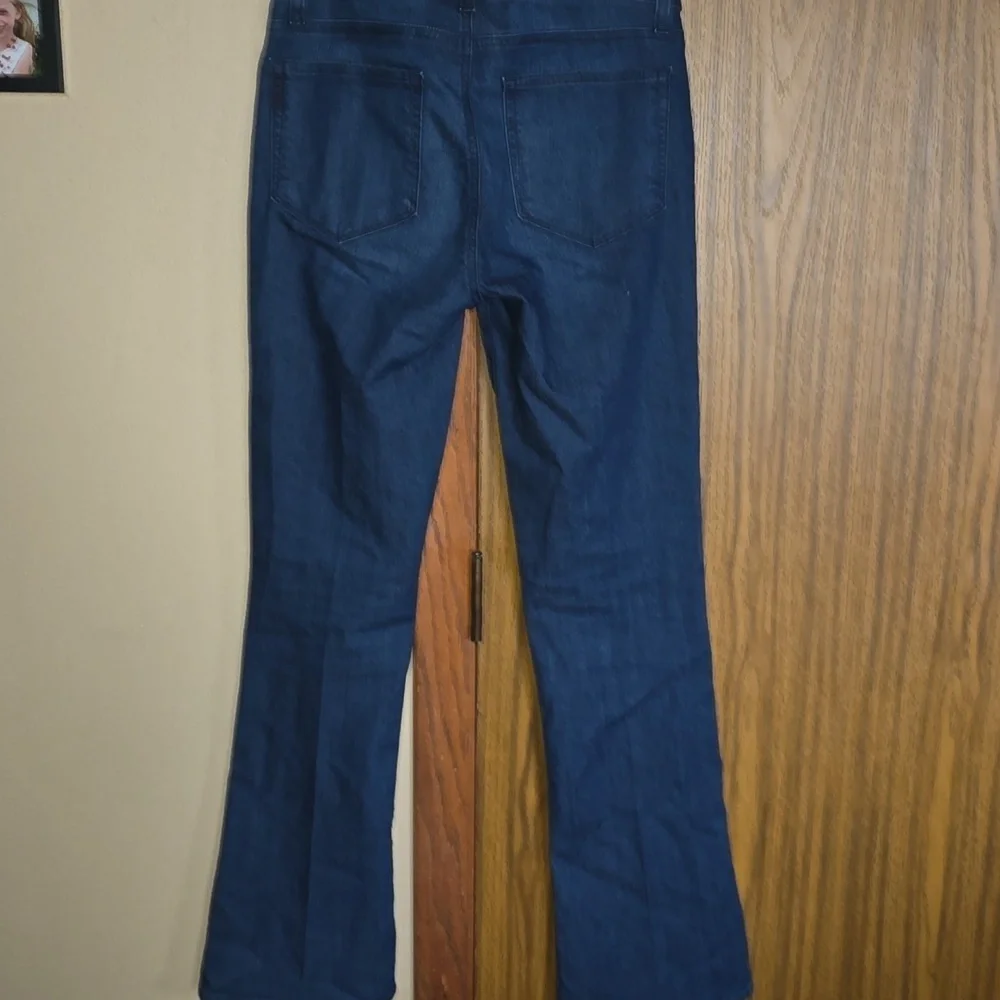 PAIGE Women's Deep Indigo Boot Cut Jeans - Picture 4 of 4
